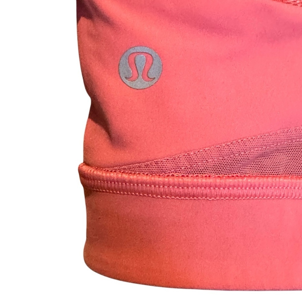 Lululemon Break Free Sports Bra Nulux In Flash Light Tone Coral  Women's Size 6 - Picture 5 of 7